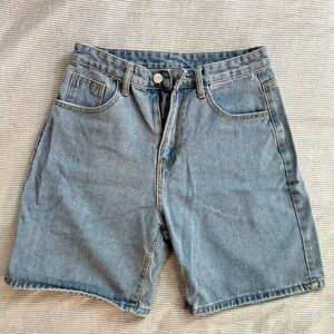 Denim Bermuda Shorts